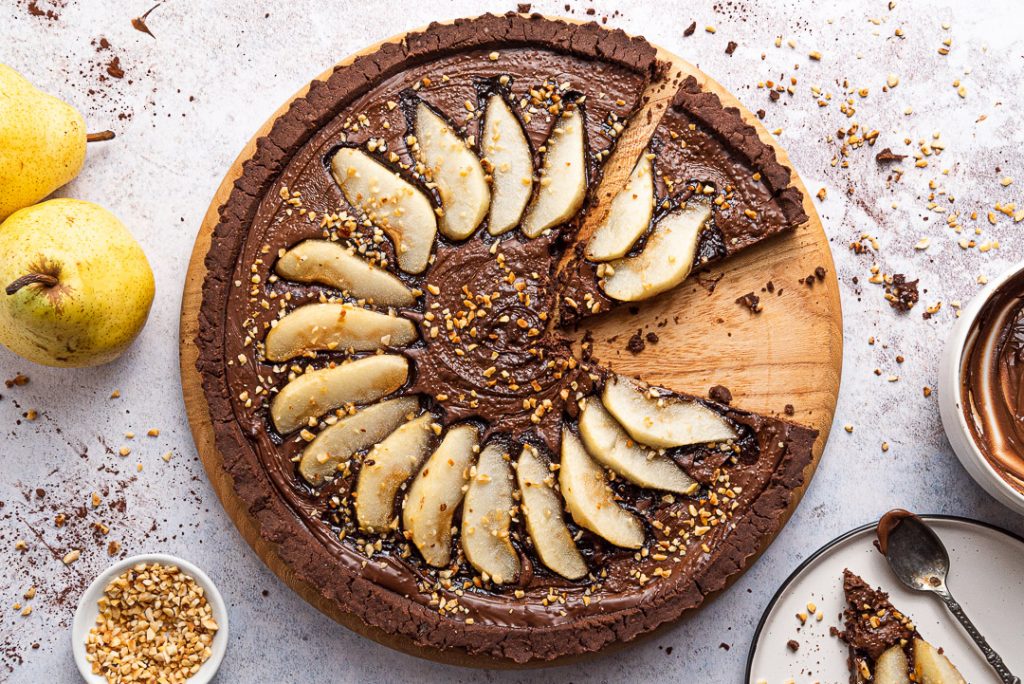 crostata con frolla al cacao senza glutine e burro