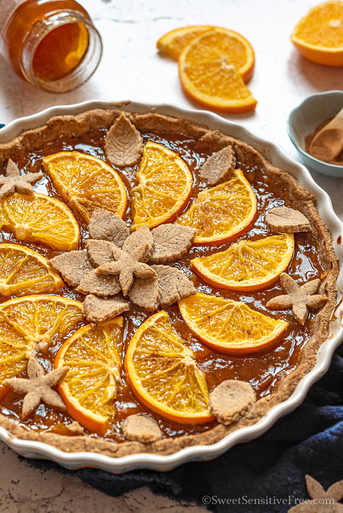 Crostata alle arance senza glutine grano saraceno farine naturali