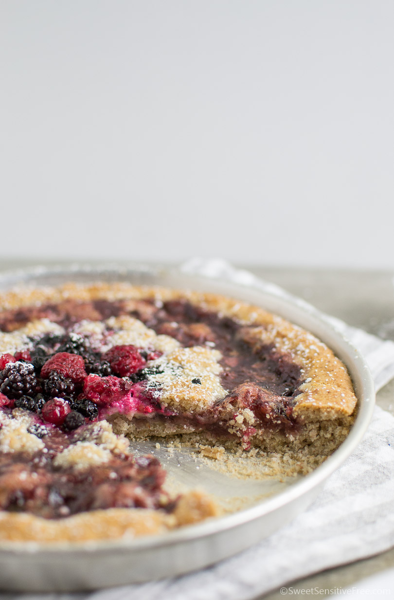Crostata con pasta frolla senza glutine all'olio con farine naturali senza uova burro