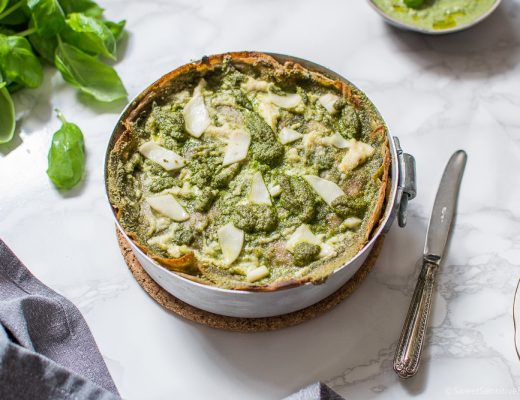 Lasagne al pesto senza glutine - Lasagne di crepes senza glutine vegan