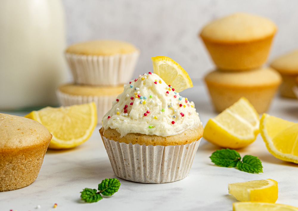 Cupcake senza glutine al limone senza lattosio e senza uova morbidi ricetta facile